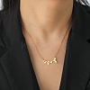 304 Stainless Steel Pendant Necklaces NJEW-H010-01G-1