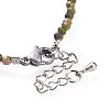 Natural Unakite Bead Bracelets BJEW-JB04555-04-3