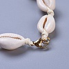 Cowrie Shell Beaded Necklaces X-NJEW-JN02397-01-4