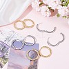 4Pcs 2 Colors Brass Hoop Earrings for Women EJEW-BBC0001-77B-3