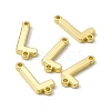 Rack Plating Brass Letter Connector Charms KK-C007-38G-L-1