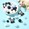 40Pcs 10 Styles Silicone Beads SIL-FS0001-27A-7