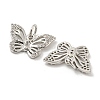 Rack Plating Brass Micro Pave Clear Cubic Zirconia Charms ZIRC-Q024-11P-2