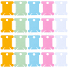 200Pcs 5 Colors PVC Plastic Thread Winding Boards TOOL-SC0001-82-6