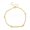 Brass Satellite Chains Bracelets for Women BJEW-C140-18G-4
