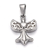 Tarnish Resistant 304 Stainless Steel Pendants STAS-H110-19P-1