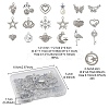 20Pcs 20 Styles Alloy Crystal Rhinestone Pendants FIND-YW0003-07-4