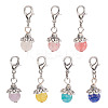 42Pcs 7 Style Gemstone Pendant Decorations HJEW-TA0001-20-1