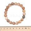Natural Sunstone Stretch Bracelets BJEW-E373-10mm-04-4