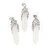 Natural Quartz Crystal Pendants G-M450-01P-12-1