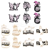 14Pcs 7 Styles Spray Painted Alloy Enamel Pendants ENAM-FS0002-63-2