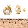 Brass Enamel Stud Earrings KK-CBAB173-02B-G-5