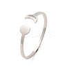 304 Stainless Steel Open Cuff Rings RJEW-Q808-01B-P-1