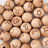 Natural Undyed Beech Beads WOOD-BT0001-04-16