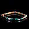 Synthetic Malachite & Non-magnetic Hematite & Natural Picture Jasper Beads Stretch Bracelets for Men NI3669-1