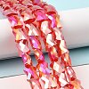 AB Color Plated Transparent Glass Beads Strands EGLA-P051-06A-A01-2
