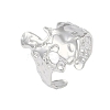 Non-Tarnish 304 Stainless Steel Textured Open Cuff Rings X-RJEW-C095-08B-P-1