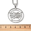 201 Stainless Steel Sigil of Volac/valak Pendant Necklaces LS-NJEW-H065-15P-3