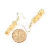 Natural Citrine Chip Beaded Dangle Earrings EJEW-JE04788-10-4
