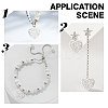 40Pcs 201 Stainless Steel Pendants STAS-UN0035-22-6
