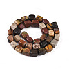 Natural Polychrome Jasper/Picasso Stone/Picasso Jasper Beads Strands G-T140-60B-2