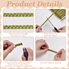 Metallic Polyester Braided Lace Trim OCOR-WH0108-20B-3