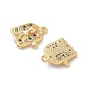 Brass Micro Pave Cubic Zirconia Charms X1-KK-C099-01E-G-2
