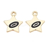 Alloy Enamel Pendants ENAM-G235-10G-01-1