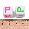 Opaque Acrylic Enamel European Beads AC-ACBA1794-04P-3