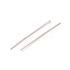 Brass Flat Head Pins X-KK-WH0058-03D-RG-2