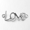 Tibetan Style Alloy Word Love Links connectors TIBE-Q035-009AS-NR-1