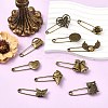 20Pcs 10 Styles Alloy Kilt Pins for Backpack Clothes JEWB-CJ0003-24-5