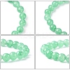 Dyed Natural Green Aventurine Beads Stretch Bracelets LS-X-BJEW-Q305-5