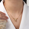925 Sterling Silver Pendant Necklaces for Women NJEW-A048-01G-3