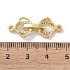 Rack Plating Brass Micro Pave Clear Cubic Zirconia Fold Over Clasps KK-NH0002-03F-G-3