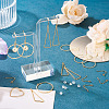 DIY Heart Triangle Teardrop Brass Dangle Earring Making Kits DIY-TA0012-94-7