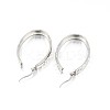 304 Stainless Steel Hoop Earrings EJEW-O024-01-2