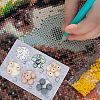 6-Hole Felt Bead Design Boards TOOL-WH0127-38C-6