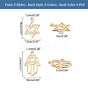 24Pcs 4 Style 201 Stainless Steel Charms STAS-DC0008-60-2