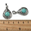 Synthetic Turquoise Pendants G-Q158-05P-23-3