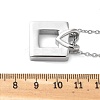 304 Stainless Steel Heart Square Urn Ashes Necklaces STAS-Z106-07P-6