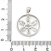 Rack Plating Brass Micro Pave Cubic Zirconia Pendants KK-D359-39P-3