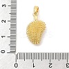 Rack Plating Leaf Brass Resin Pendants KK-S407-07G-3