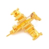 Zinc Alloy Crystal Rhinestone Brooch JEWB-U010-03G-03-2