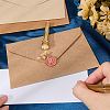 1Pc Golden Tone Brass Wax Seal Stamp Heads with Bamboo Stick Shaped Handles STAM-CP0001-05Z-3