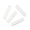 Tarnish Resistant 201 Stainless Steel Rectangle Stamping Blank Tag Pendants X-STAS-R064-15B-2