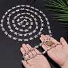 1Pc Alloy Glass Crystal Rhinestone Butterfly Link Chains LCHA-PH0001-01-3