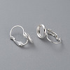 304 Stainless Steel Leverback Earring Settings STAS-F191-03S-14mm-3