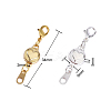 10 Sets 2 Colors Zinc Alloy Magnetic Clasps PALLOY-CJ0001-140-2