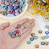 70Pcs Pearlized Glass European Beads GPDL-PA0001-02-3